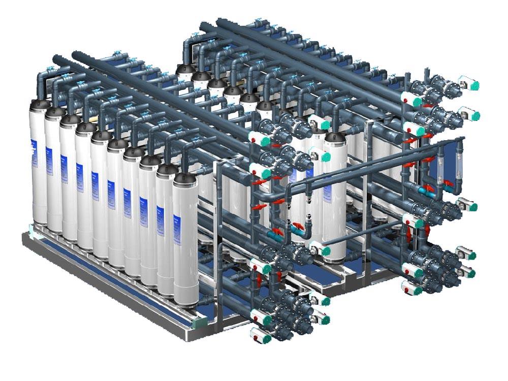 水處理超濾系統(tǒng)有哪些工序組成？ - 藍(lán)膜